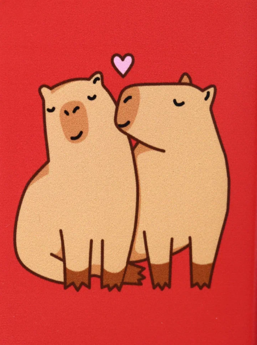 Держатель для карт «Capybara love» (6,5 х 10,4 см) 