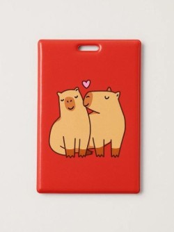 Держатель для карт «Capybara love» (6,5 х 10,4 см)
