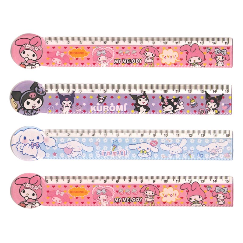 Линейка пластиковая "Куроми и друзья" 15см, микс 