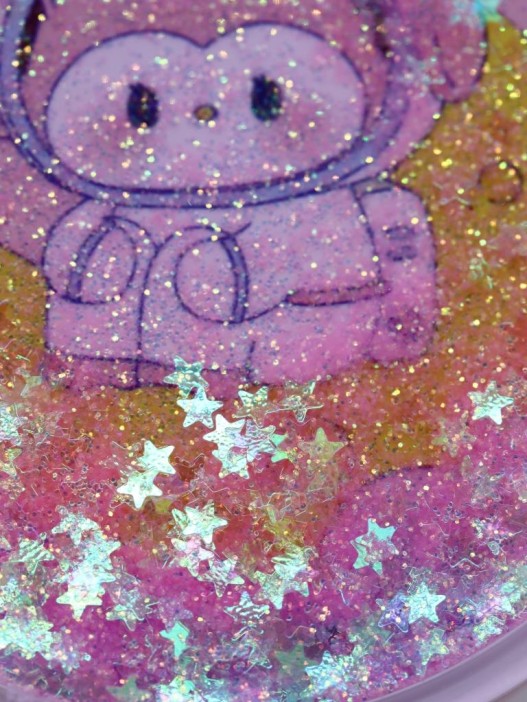 Зеркало шейкер раскладное &quot;Spacely&quot;, розовое, 7*7 см 