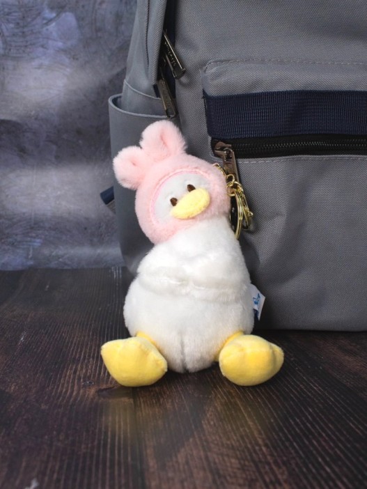 Плюшевый брелок «Soft duck hat», pink 