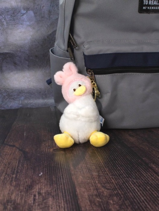 Плюшевый брелок «Soft duck hat», pink 