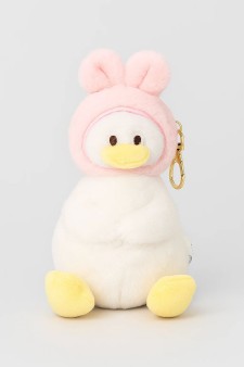 Плюшевый брелок «Soft duck hat», pink