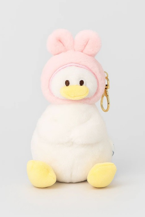 Плюшевый брелок «Soft duck hat», pink 