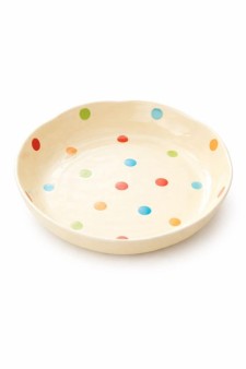 Набор керамических тарелок 5шт. "Плоская нежность", белая (20,5х20,5х3,5 см)