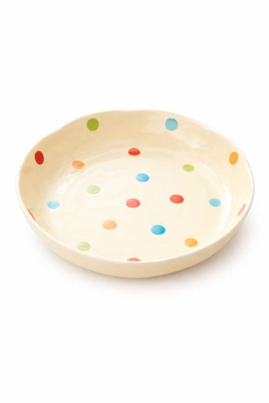 Набор керамических тарелок 5шт. "Плоская нежность", белая (20,5х20,5х3,5 см) 