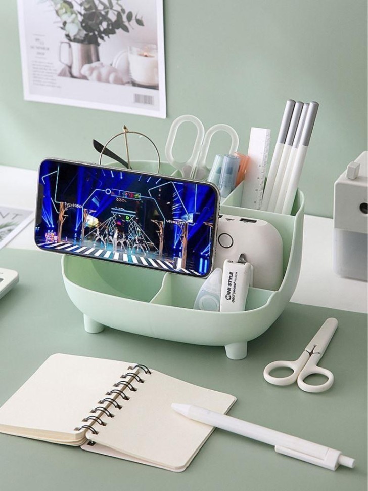 Органайзер настольный LikeGift "Учёба", зеленый (18,8*10,8 см)