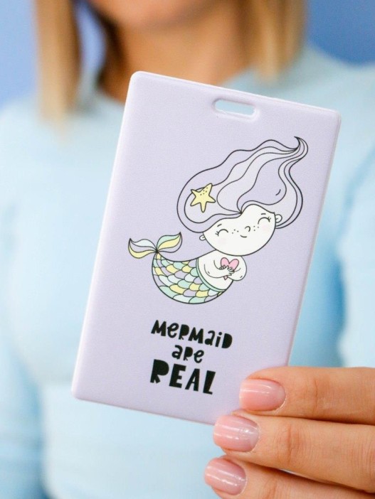 Держатель для карт «Mermaid are real» (6,5 х 10,4 см) 