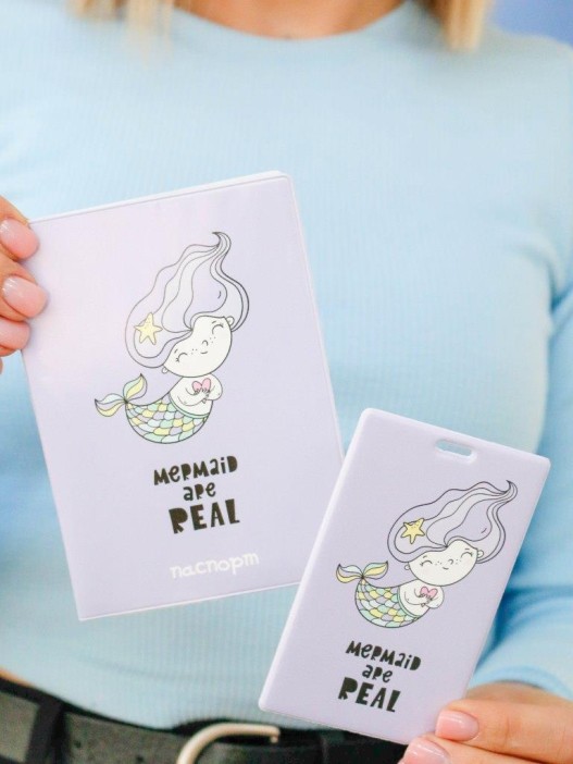Держатель для карт «Mermaid are real» (6,5 х 10,4 см) 