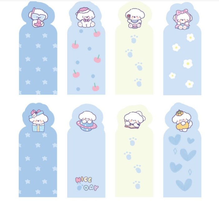 Стикеры закладки &quot;Nice day&quot;, blue 