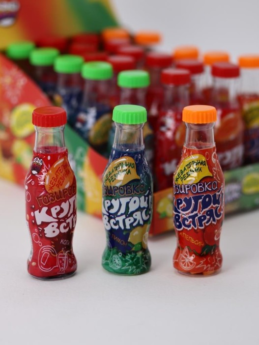 Жевательная резинка «Крутой встряс» в бутылочке, 24 шт. 