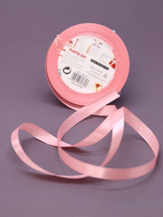 Лента для декора и подарков &quot;Ribbon of Joy&quot;, pink (1 см*1 м) 