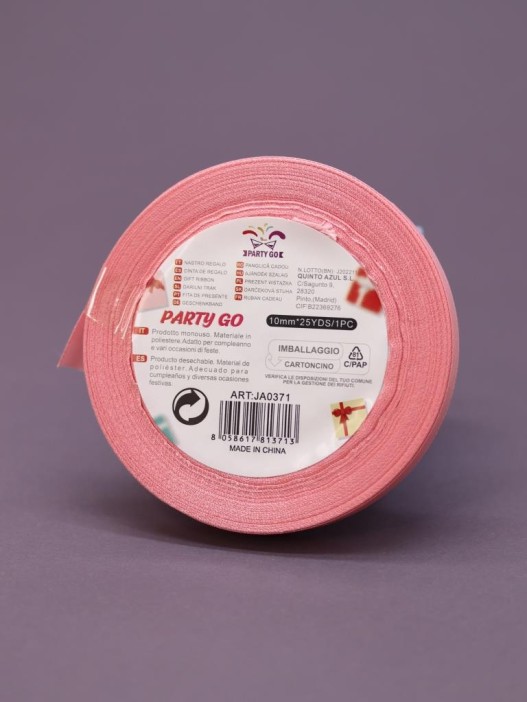 Лента для декора и подарков &quot;Ribbon of Joy&quot;, pink (1 см*1 м) 