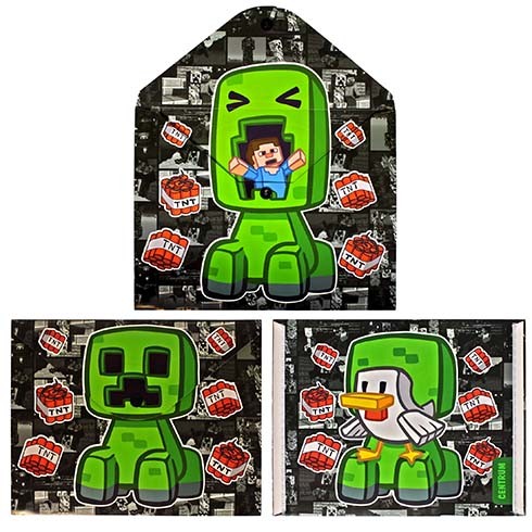 Папка-конверт на кнопке А5 &quot;My game Утка&quot;, пластик, 180 мкм, двусторонняя печать 