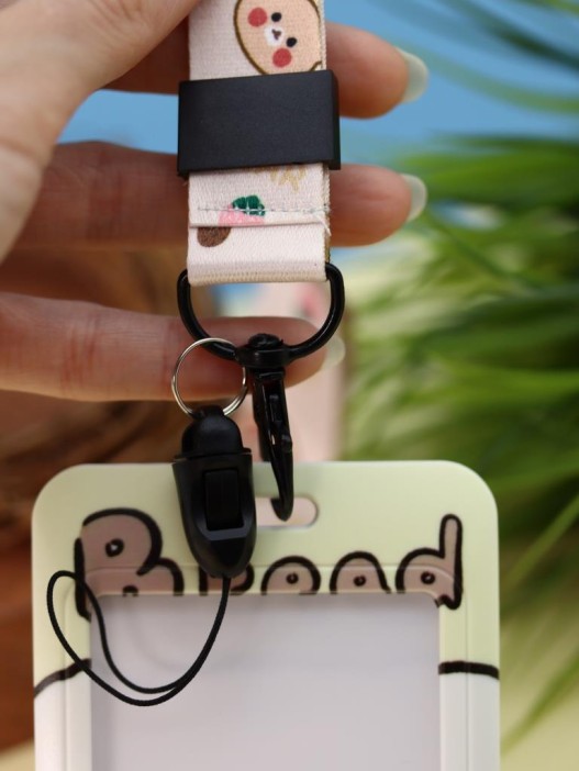 Футляр для карт на ленте &quot;Dog with bread&quot; 