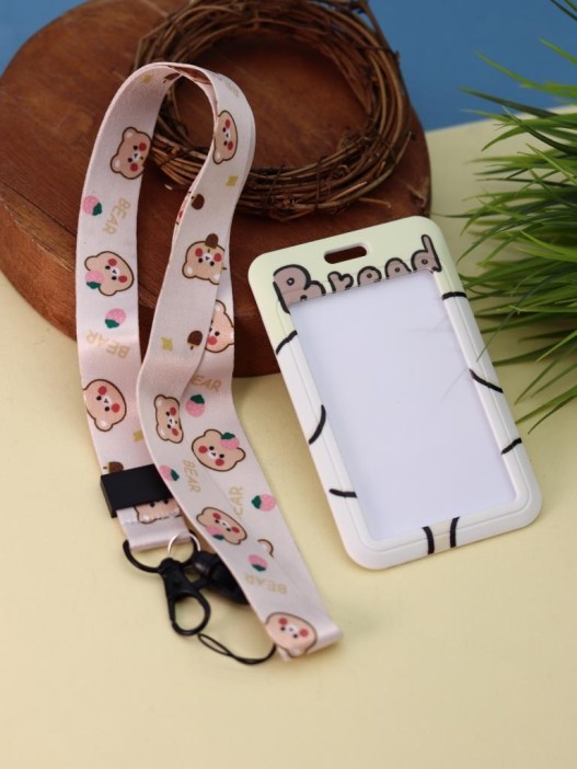 Футляр для карт на ленте &quot;Dog with bread&quot; 