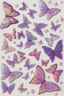 Наклейки "Purple air"