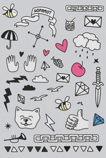 Тату - переводки "MIX love"