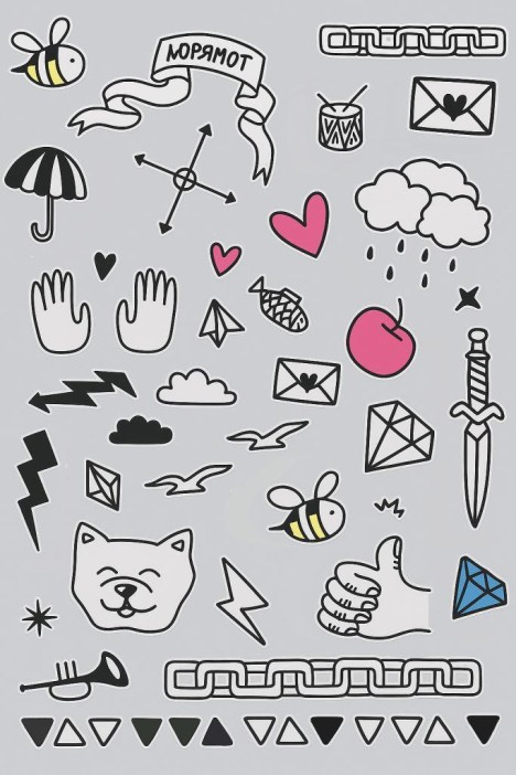 Тату - переводки "MIX love" 