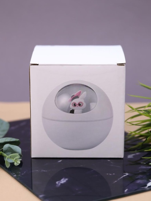 Настольный увлажнитель воздуха - ночник &quot;Bunny in pink glasses&quot;, white, (портативный, USB) 