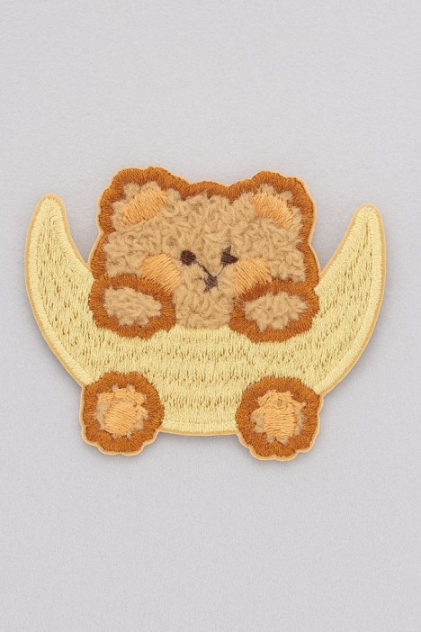 Термонашивка для одежды iLikeGift «Bear moon» 5,5*4,5 см. 