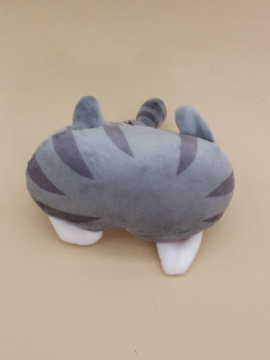 Плюшевый брелок "Kitty back", grey (9 см) 