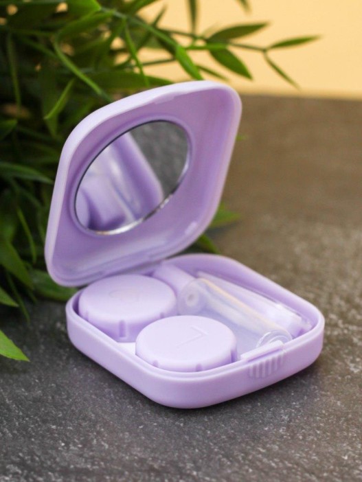 Контейнер для линз «Classic square», purp 