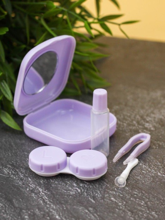Контейнер для линз «Classic square», purp 