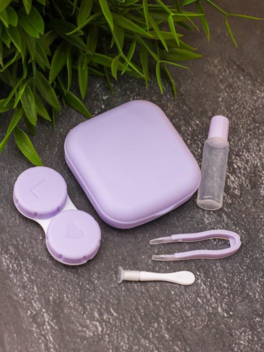 Контейнер для линз «Classic square», purp 