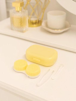 Контейнер для линз "Classic horizontal", yellow
