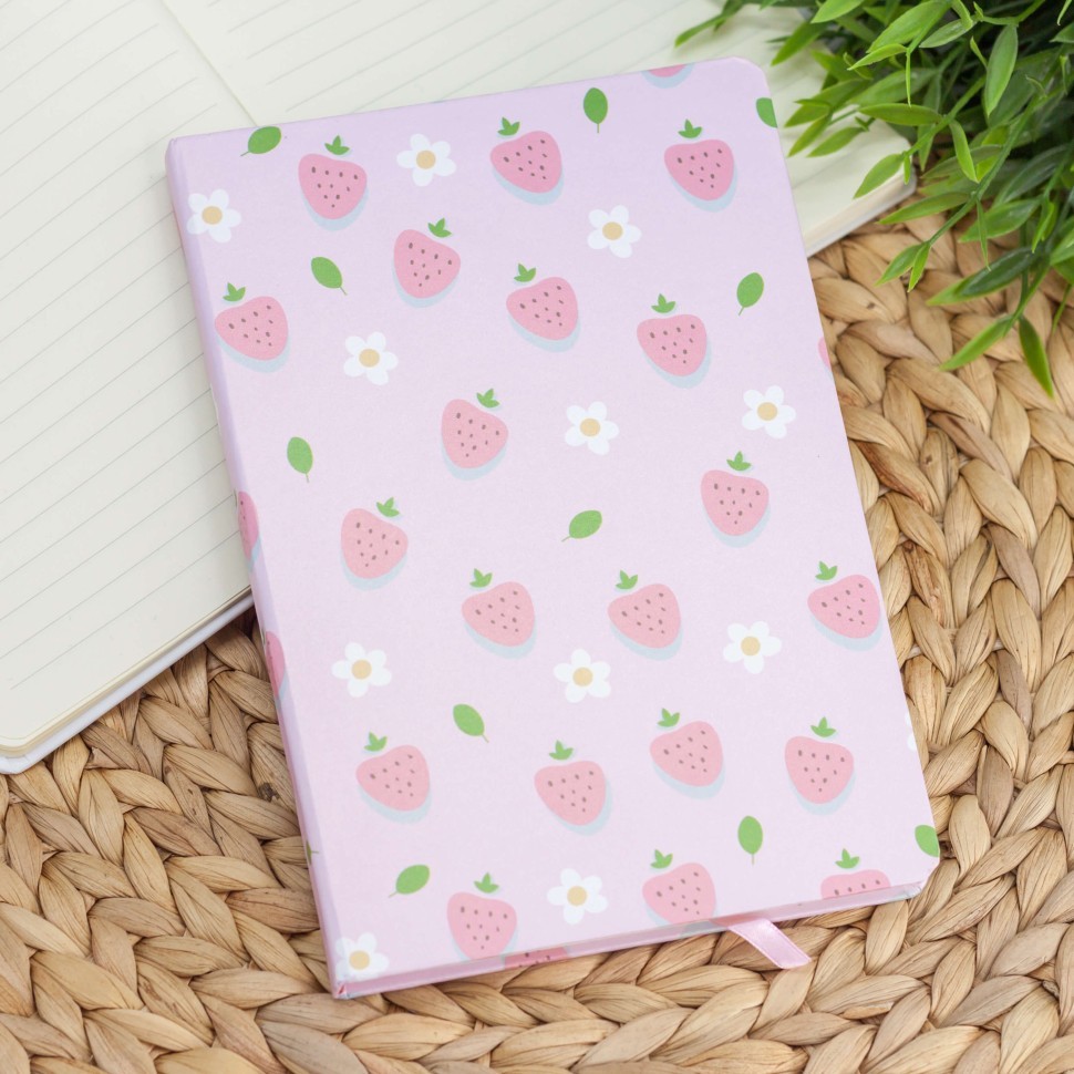 Блокнот (A5) "Fruit strawberry", pink (14.5*21)