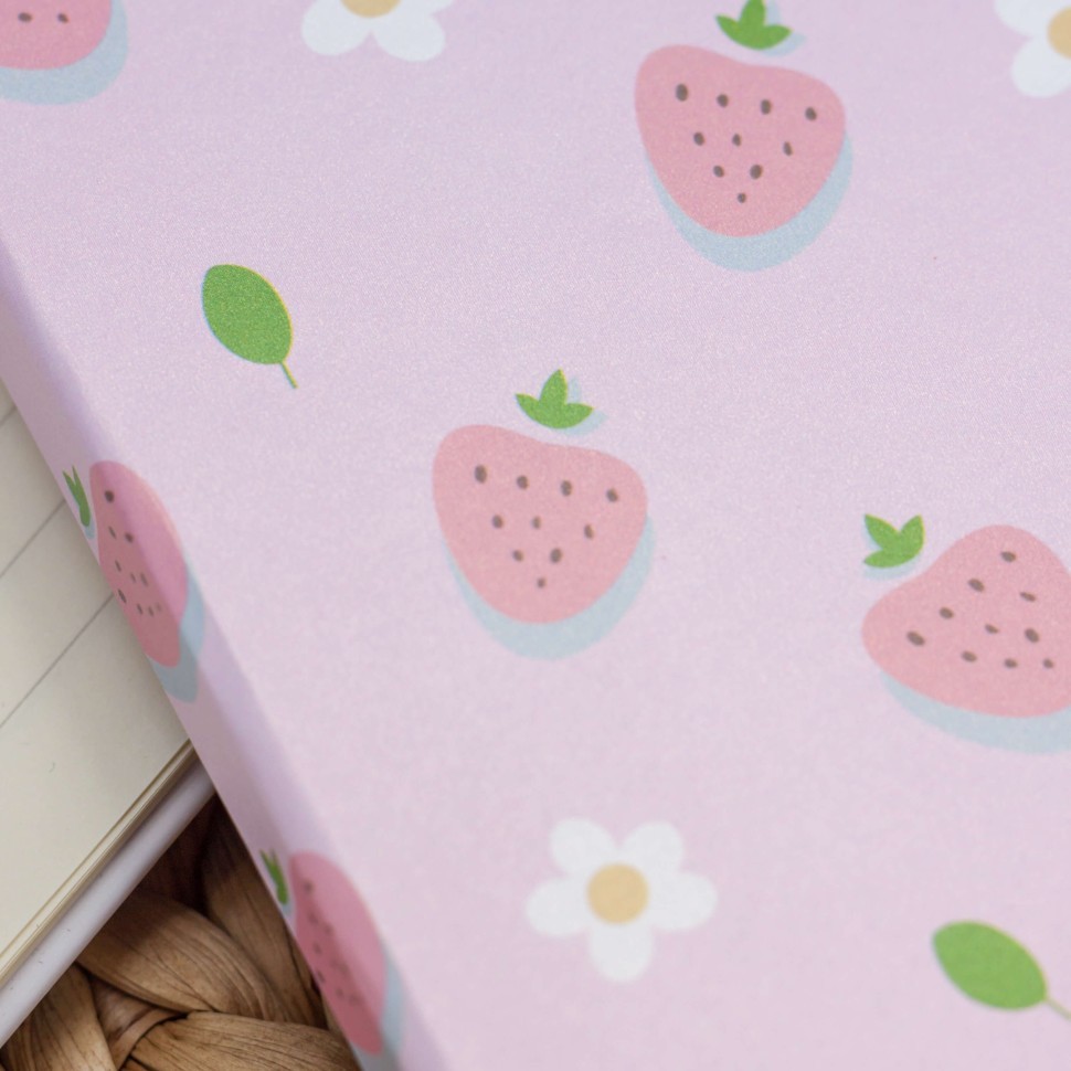 Блокнот (A5) "Fruit strawberry", pink (14.5*21)