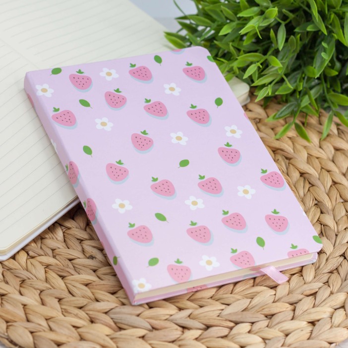 Блокнот (A5) &quot;Fruit strawberry&quot;, pink (14.5*21) 