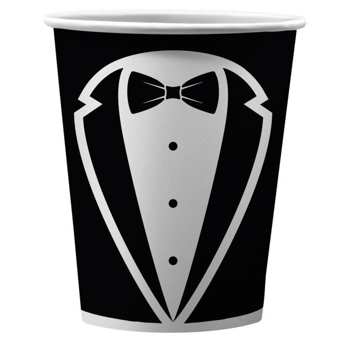 Набор бумажных стаканов 6 шт. &quot;Сосиска Бонд&quot;, в т/у пленке, 250 мл 