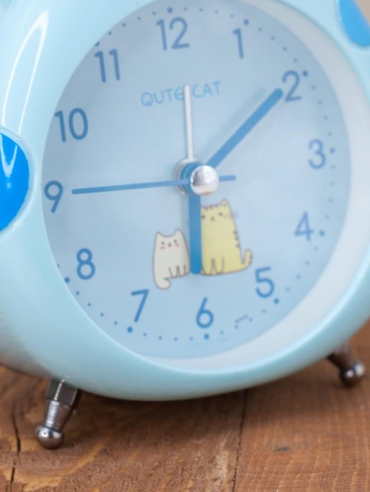 Часы-будильник "Cat", blue 