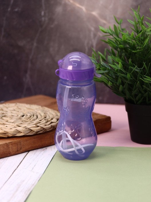 Бутылка &quot;Fruit&quot; с трубочкой,  purple (400 ml) 