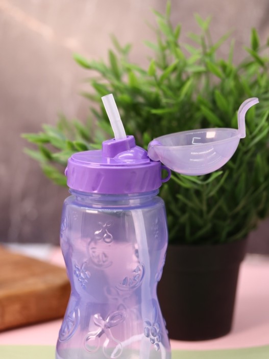 Бутылка &quot;Fruit&quot; с трубочкой,  purple (400 ml) 