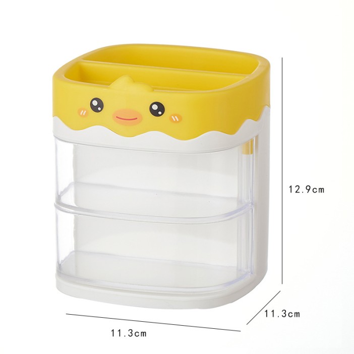 Органайзер настольный «Chick», yellow (12.9*11.3*11.3) 