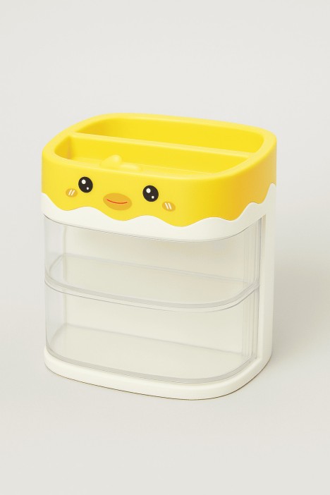 Органайзер настольный «Chick», yellow (12.9*11.3*11.3) 