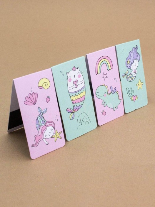 Набор магнитных закладок &quot;Mermaid Vibes&quot;, 4 шт., 35х70 мм 