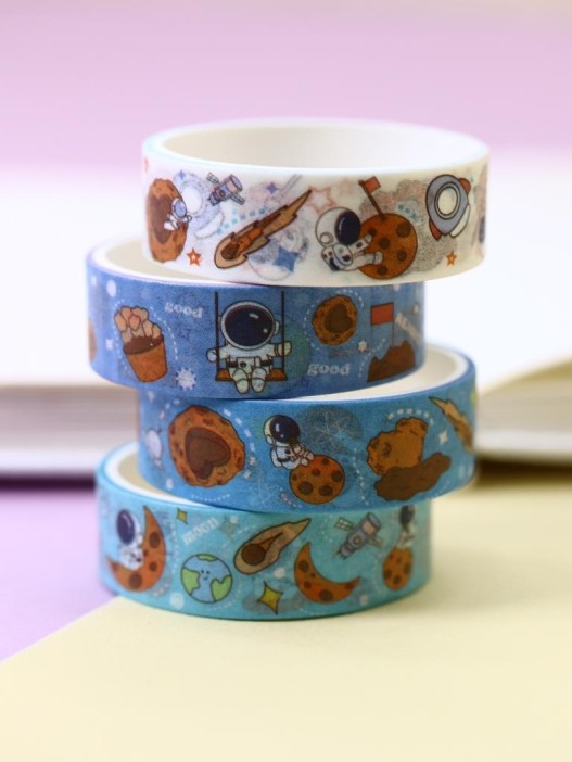 Набор декоративного скотча &quot;Little astronaut&quot;, dark blue 