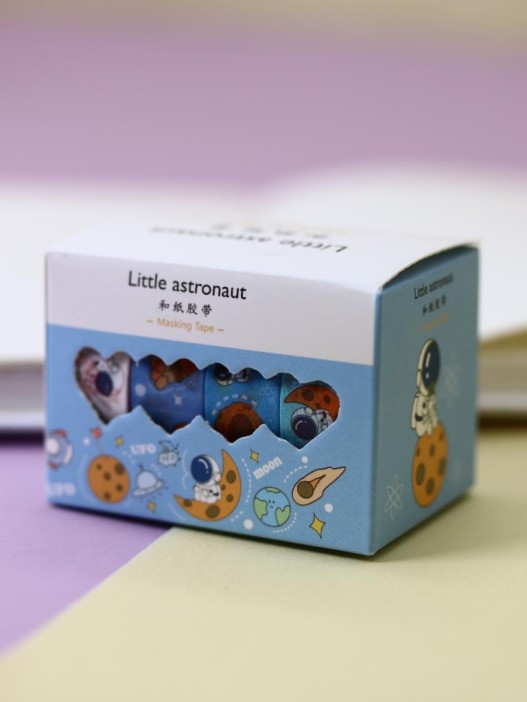 Набор декоративного скотча &quot;Little astronaut&quot;, dark blue 