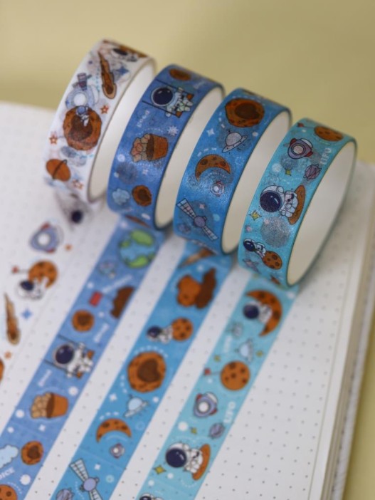 Набор декоративного скотча &quot;Little astronaut&quot;, dark blue 