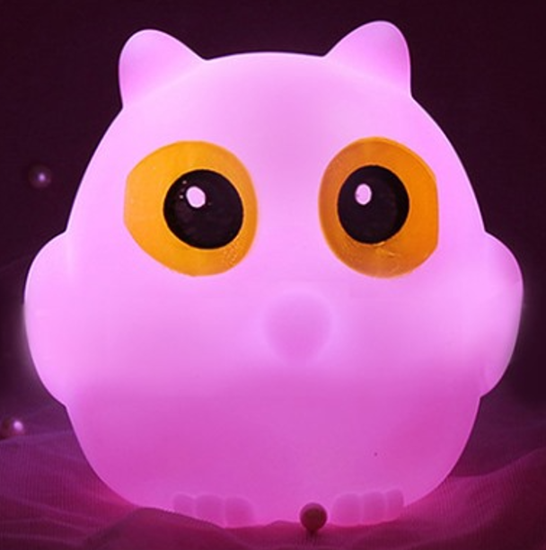 Ночник iLikeGift &quot;Little owl&quot;, pink (9*10 см) 
