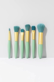 Набор кистей для макияжа &quot;Kawaii touch&quot;, 6 кистей, green