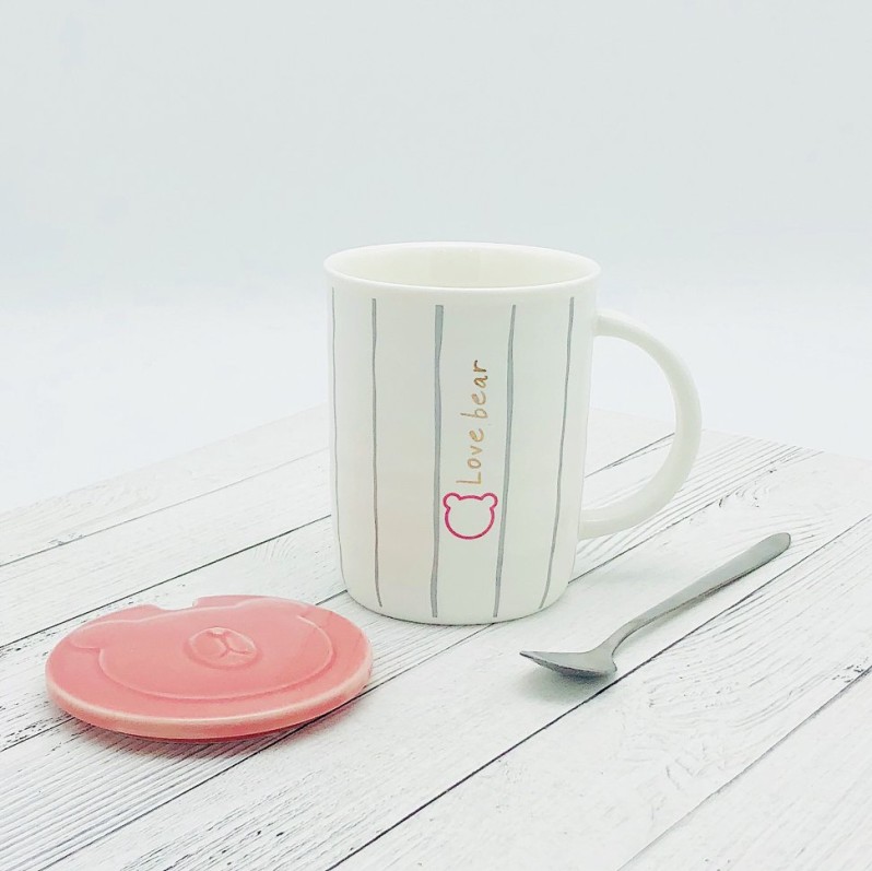 Кружка "Love bear", pink (350ml) 