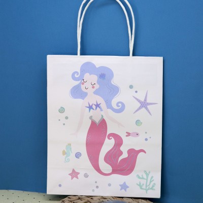 Пакет подарочный (S) «Magic mermaid», white (21*25.5*10)