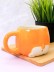 Кружка керамическая «Corgi», orange, 450 мл 