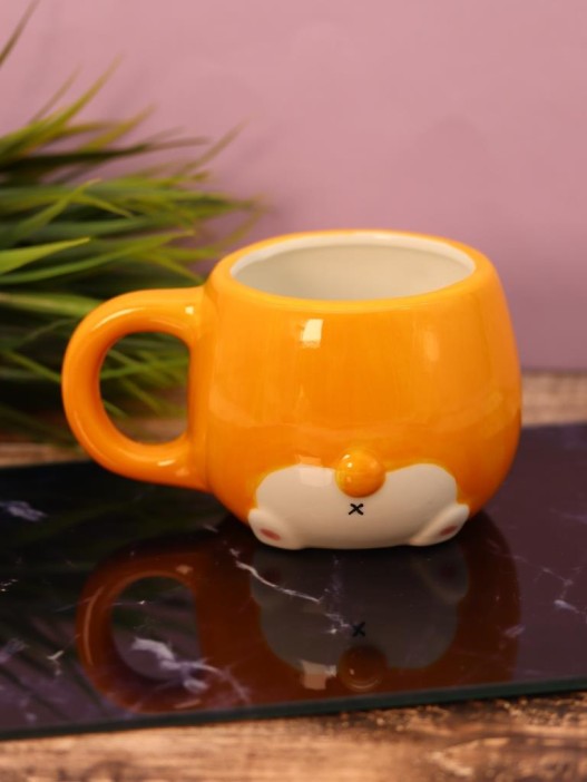 Кружка керамическая «Corgi», orange, 450 мл 