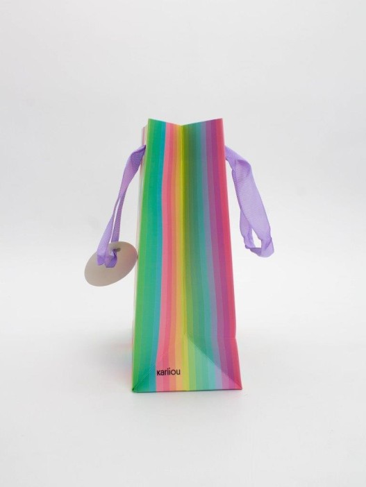 Пакет подарочный «Rainbow Gift», heart (18*23*10) 